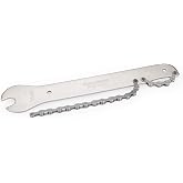 Park Tool HCW-16.3 - Chain Whip/Pedal Wrench, Silver | Park Tool HCW-16.3 Combo Chain Whip &amp; Pedal Wrench - Durable Steel, 15mm Compatibility