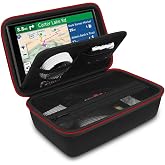 GPS Case for 6-7 Inch Garmin 76/86/RV 795/895/dezl OTR610/710/720/Catalyst | Protective Carrying Bag, Shockproof Shell, Extra Accessory Storage Space, Dust Resistant, Road Trip &amp; Vehicle Daily Use