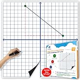 Jumbo Magnetic XY Coordinate Dry Erase Grid, 30"x30" Inches - Simply Magic | Write-On Wipe-Off Magnetic Dry Erase Board Grid, Dry Erase Graph for Math Graphing, Classroom, Teaching, Homeschool Supplies