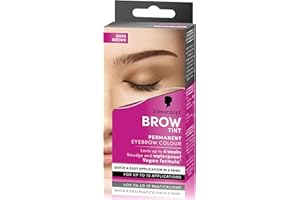 Schwarzkopf Brow Tint Permanent Eyebrow Colour Long Lasting - 4-1 Dark Brown