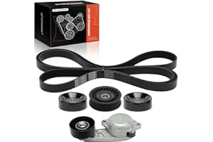 A-Premium Engine Serpentine Belt Drive Kit with Tensioner Compatible with Ford, Lincoln & Mercury Vehicles - Expedition 09-14