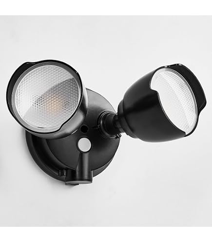 15W 1500 Lumen LED Security Light With Motion Sensor – Adjustable 3000K/5000K, IP65 Waterproof, Dusk-to-Dawn, Dual-Head Outdoor Flood Light For Garage, Yard & Porch