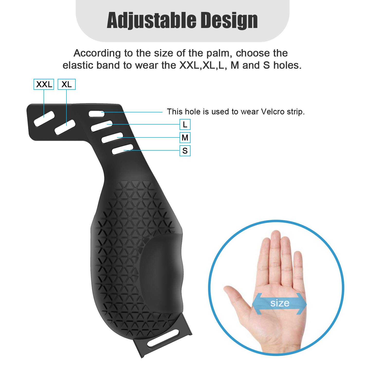 AMVR Controller Grips for Oculus Quest 2, Silicone Touch Controller Cover Protector Accessories with Adjustable Non-Slip VR Hand Straps Compatible with Meta Quest 1/Rift S (Black, 1 Pair)