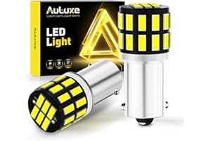 AULUXE BA9S LED Bulbs – Car Light Bulb for Interior Map Reading Dome Glove Lights – 30-SMD, 400% Brighter, 6500K White – Fits BA9 BA9S 53 57 1889 1891 1895 64111 – Direct Replacement – 2 Pack