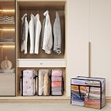 Lifewit 3 Pack 95L Clear Plastic Storage Bags with Handles Wardrobe Organizer view 8