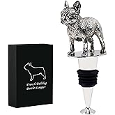 French Bulldog Frenchie Dog Wine Bottle Stopper, Dog Lovers Gifts for Men Women, for Wine Champagne Prosecco