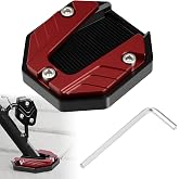 Motorcycle Kickstand Plate, Universal Motorcycle Kickstand Pad | Aluminium Alloy MotorcycleSide Stand Extension Plate, Motorcycle Parking Foot Plate Support Accessory for Snow Slippery Road