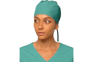 DOKTORAM Women’s Working Scrub Cap with Adjustable Elastic Tie-Back – Lightweight, Washable Nursing Cap with Built-in Sweatband