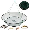 Crab Net,Crab Basket Crab Traps for Fishing,Portable Folded Fishing Net Fishing Basket Fishing Cage with Rope,Folded Fishing Mesh Trap for Minnows,Crab,Crawfish, Shrimp