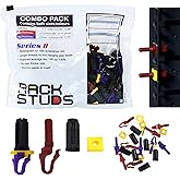 Rackstuds 40C Series II - Server Rack Screws for 19" Rails, Perfect Cage Nut Replacement - 80 Studs; 40 of Each Size/Color