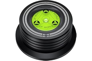 Neoteck Record Weight Stabilizer 266g Turntable Clamp with Bubble Level 33/45 Strobe Scale 7mm Spindle Hole Felt Pad for Viny