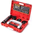 KOOPOOL Ball Joint Press & U Joint Removal Tool Kit, Universal 4x4 Adapters Compatible with Cars, Trucks, SUVs, 10PCS
