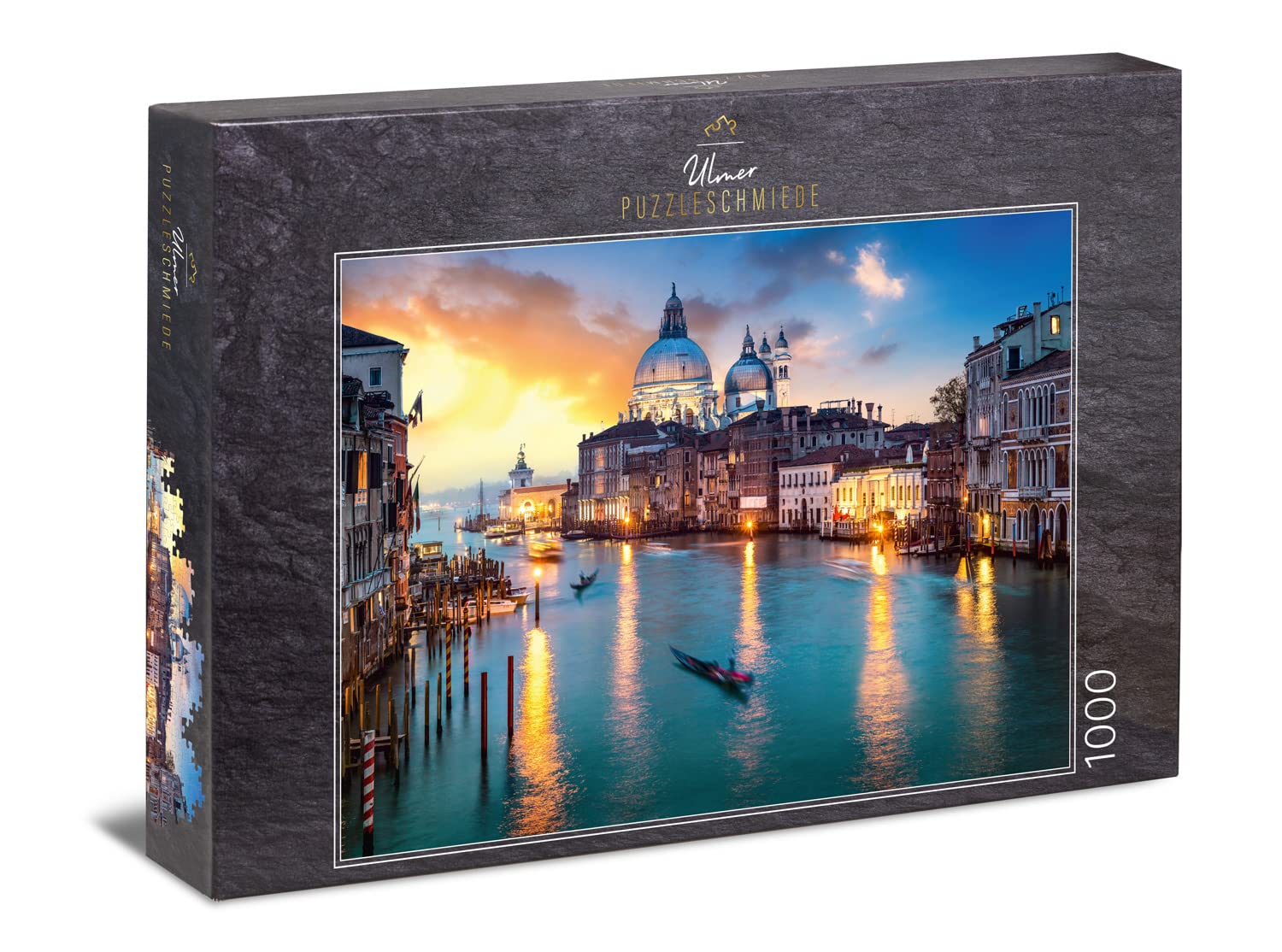 Ulmer Puzzleschmiede - Puzzle "Venice" - 1000 pieces jigsaw puzzle - Sunset over the Grand Canal in Venice