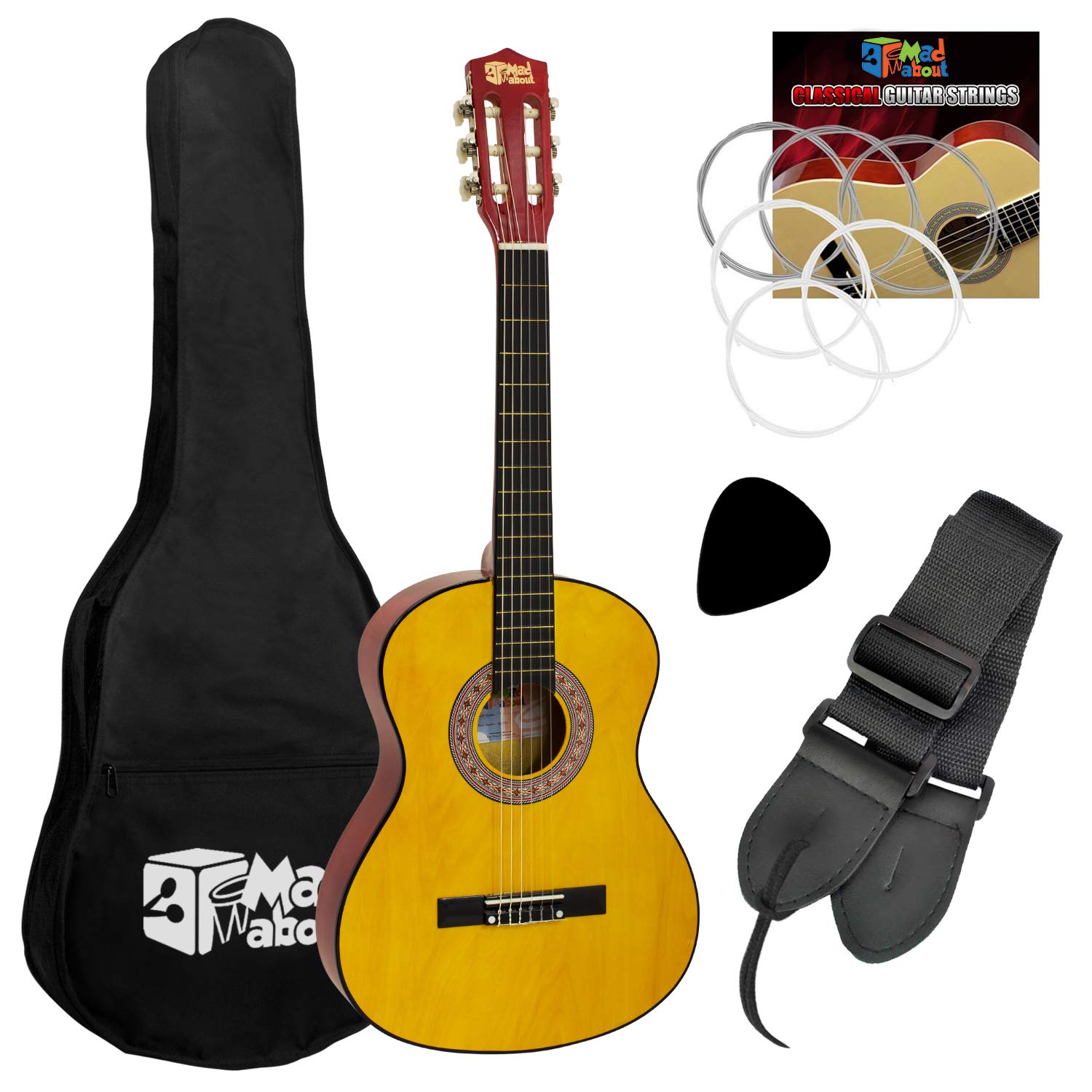 Mad About Left Handed Children's Classical Spanish Guitar - Kids Pack (3/4)