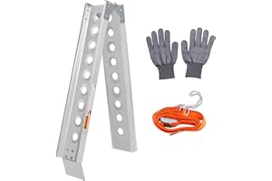 Arejonner Foldable Bicycle Ramp - 500 LBS Load Capacity, 68.11" L x 6.69" W Heavy Duty Ramp for Pickup Trucks, Fits Mountain Bikes & Motorcycles