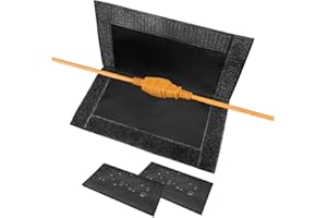 CLAWSCOVER (Not Plastic) 3Pack Outdoor Extension Cord Safety Cover,11.2x6 Inch,600D Canvas Oxford Cloth Waterproof Electrical Outlet Cover, with Velcro Closed,Weatherproof Plug Cable Connectors Protector