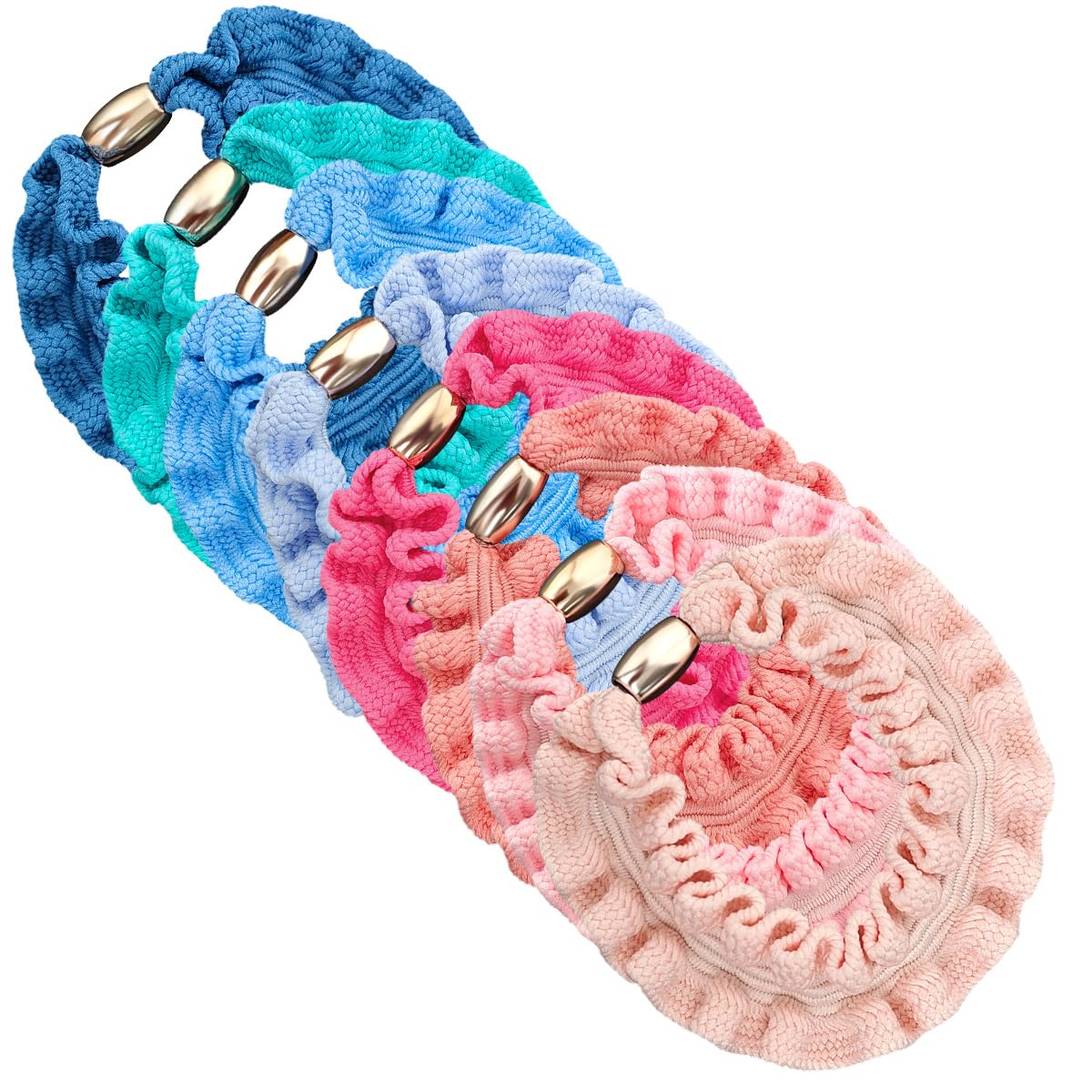CXWLJL 8Pcs Mixed Colour Hair Ties, Elastic Hair Ties, Soft and Good Elasticity - Style 7