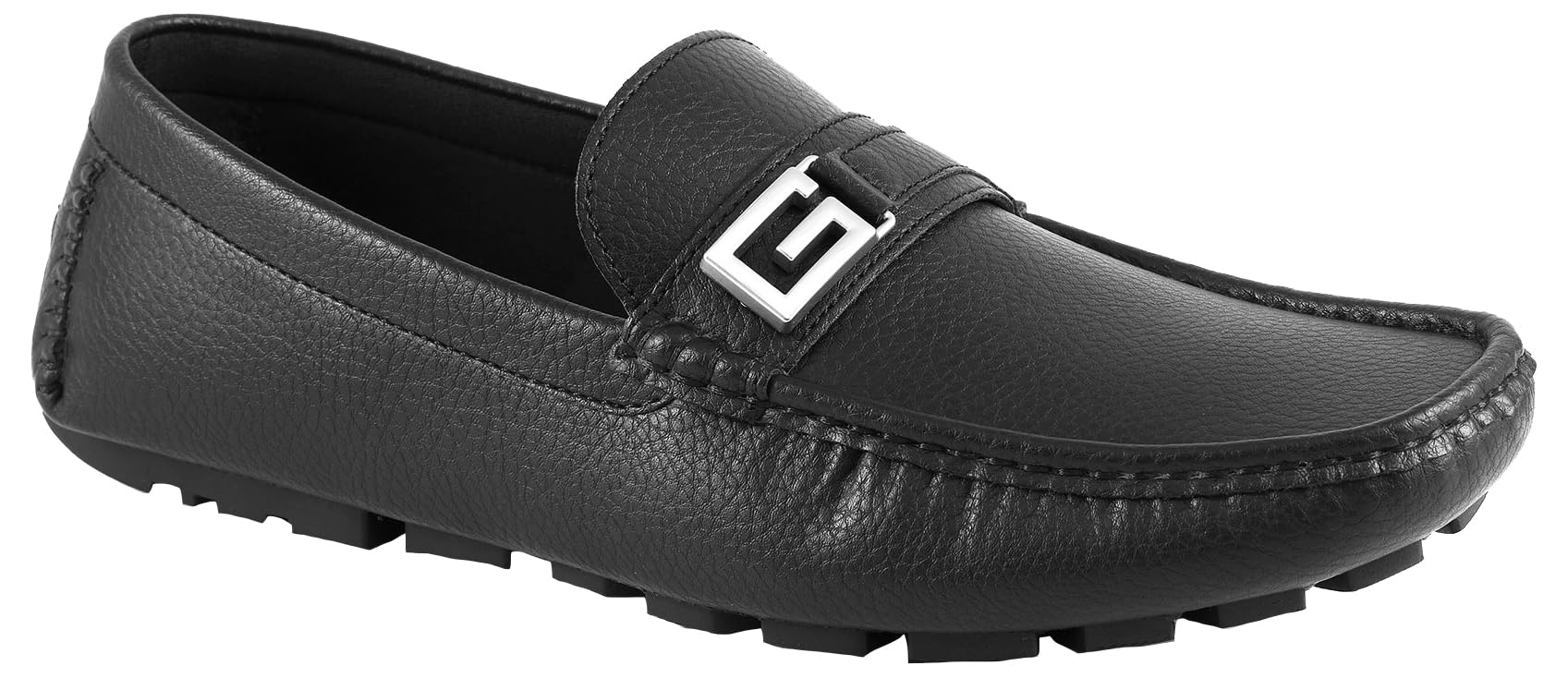 Guess Men’s ALOVO Driving Style Loafer, Black 001, 9