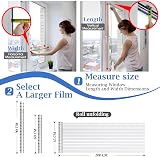 Lifetree Window Film Privacy 30 x 400cm Frosted Stripe Static Cling UV view 8