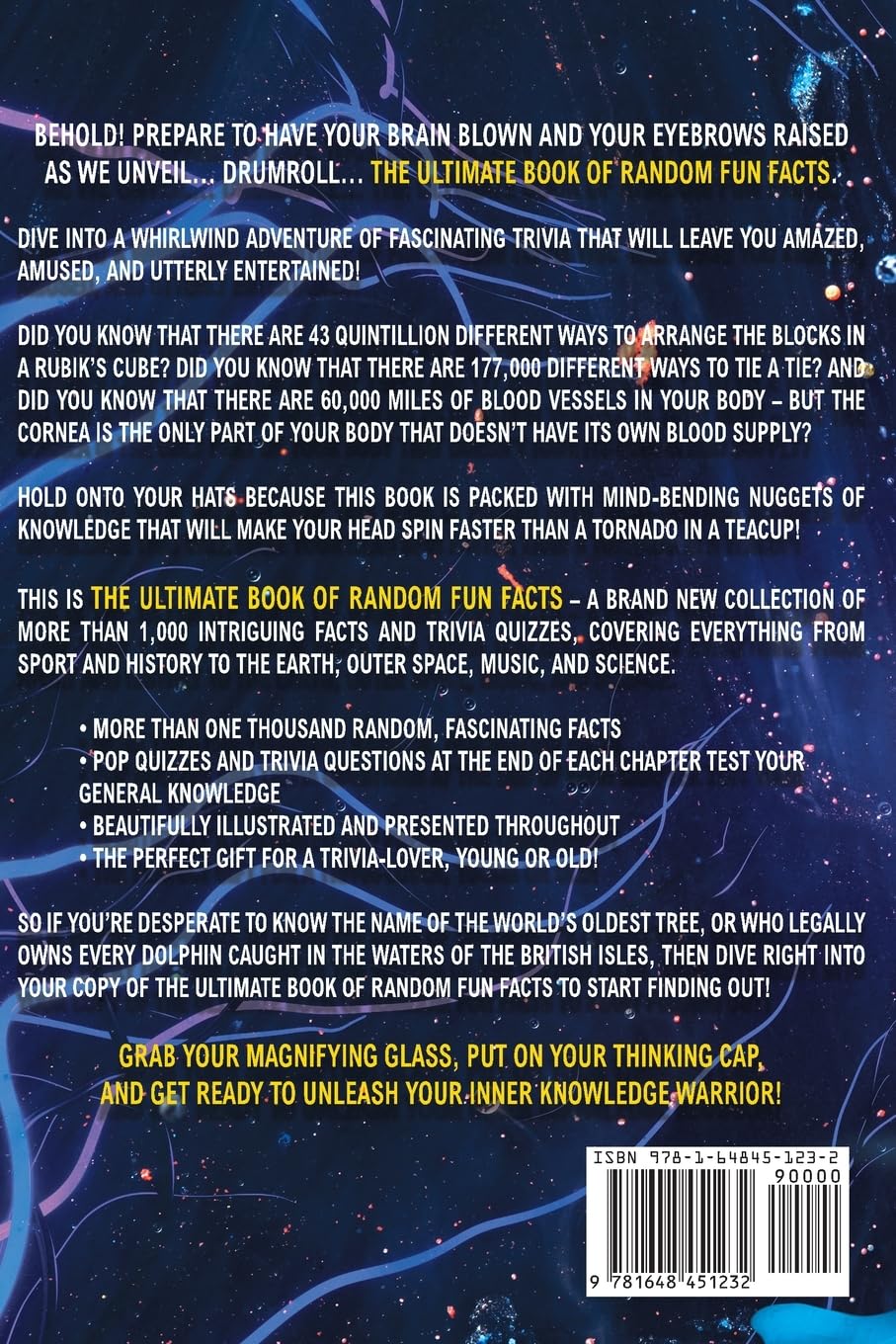 The Ultimate Book of Random Fun Facts: Over 1000 Interesting Facts And Trivia Quizzes About History, Science, Sports, Animals, Space and Anything In Between! The Ultimate Book of Random Fun Facts: Over 1000 Interesting Facts And Trivia Quizzes About History, Science, Sports, Animals, Space and Anything In Between! Paperback Kindle