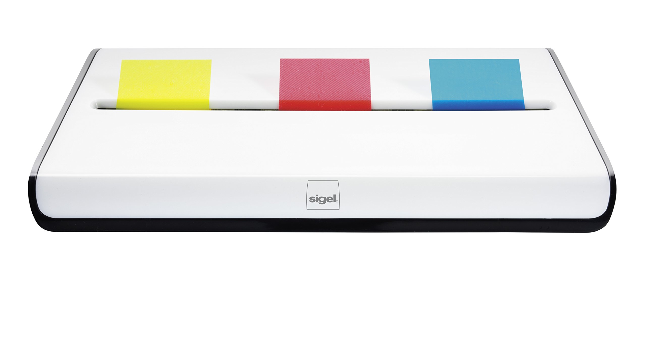 SIGEL SA109 Pagemarker Dispenser, with 150 index markers, 13.5 x 1.2 x 8.2 cm, White