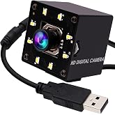 ELP 4K USB Camera Night Vision 8mp Autofocus Webcam for Computer Mini UVC USB2.0 Lightburn Camera IMX415 USB Security Camera PC Camera for Raspberry pi Jetson Nano (100degree No Distortion Lens)