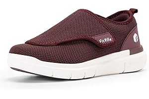 FitVille Diabetic Shoes for Women Extra Wide Width Walking Shoes Slip-On Orthopedic Shoes for Swollen Feet Foot Pain Relief - EasyTop Wings V2