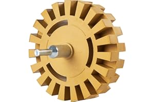 LUCKYGUARD Decal Remover Eraser Wheel Rubber Eraser Wheel for Drill Removes Car Stripes Vinyl Tapes and Sticker Adhesive Remover Wheel Rubber Eraser Wheel Tool Kit for Cars, RV, Motorcycles