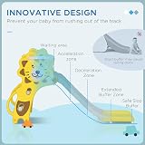 AIYAPLAY Toddler Slide 3-in-1 Climber Basketball Hoop Lion Yellow 18-36 Months view 5