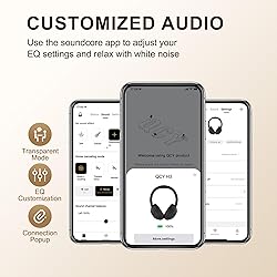 QCY H3 ANC Bluetooth Headphones Over Ear, Active