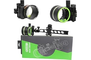 Compound Bow Sights - Professional Long/Short Bow Sights for Compound Bows, 5 Pin Archery Sights with Light, Four-Way Adjustm