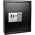 KYODOLED Electronic 40 Keys Cabinet Wall Mount,Digital Key Safe Lock Box,Large Security Lockbox for House Key,Heavy Duty Combination Lock Storage,14.37'' X 11.8'' X3.93'' (Black,40 Keys)