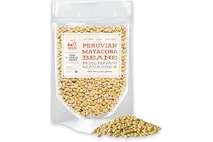 Yerbero - Frijol Peruano Mayocoba (Canary) Beans 5 LB Bag (2,267gr) - Mayo Coba Peruvian Beans, All Natural, Triple Washed, Premium Quality From Sinaloa Mexico.