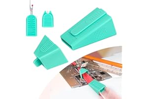 TIGARI Bias Tape Maker, Fabric Tube Maker for Jelly Rolls Rugs Tool with Needle Threader and Seam Ripper, Upgraded Multifunctional DIY Sewing Supplies and Accessories