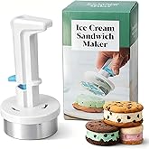 Ice Cream Sandwich Maker Tool, Stainless Steel Ice Cream Scoop with Trigger Release, Easy Ice Cream Cookie Sandwich Maker, De
