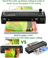 BAYGE A4 Laminator Machine 70s Fast Warm-up Built-in Cutter 360mm/min view 3