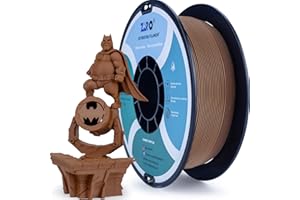 ZIRO Matte PLA Filament 1.75mm,1KG 3D Printer Filament,High Toughness PLA,Dimensional Accuracy +/- 0.03mm,Matte PLA Chocolate