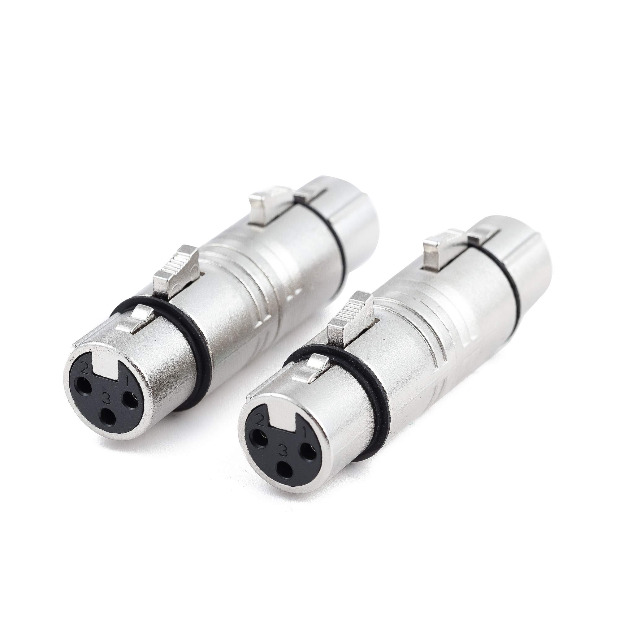 Ancable XLR 3 Pin Female to 3 Pin Female Adapter, 2-Pack Gender Changer, Mic Barrel Extension