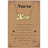 EGHTvmok Nurse Gifts for Women Registered Nurses Practitioner Gifts Nurse Accessories for Work Essentials Female Christmas Graduation Appreciation Thank You Nurses Week Stocking Stuffers Necklace