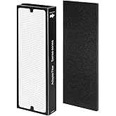 HODSEUKIN Air Filter Replacement Compatible with Blueair Sense Sense+ Air Purifiers, with 1 HEPA Filters and 1 Activated Carbon Pre Filters (1Pack)