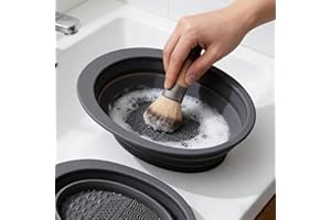 1pc Foldable Silicone Makeup Brush Cleaner Bowl -Portable Cleaning Tool For Brushes, Powder Puffs, And Sponges, Essential For