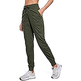CRZ YOGA Lightweight Workout Joggers for Women 26"/28.5"/30.5" - Outdoor Running Casual Pants with Pockets