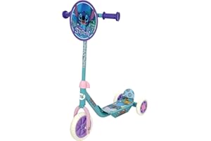 Stitch 3-Wheel Tri Scooter for Kids | Officially Licensed with Exciting Decals | Sturdy Steel Frame Puncture-Proof Tyres | Ad
