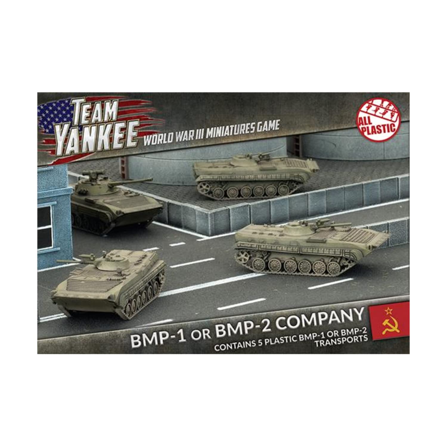 Flames of War Team Yankee BMP-1 or BMP-2 Company (TSBX02, 5 figures)