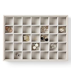 Vee Stackable Jewelry Trays Organizer with