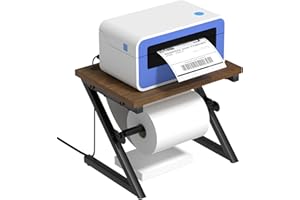 ALYOEN Label Holder for Rolls and Fan-fold Labels, Shipping Thermal Label Holder for Desktop Thermal Printer, Thermal Printer Accessory Supplies for Home, Office, Small Business