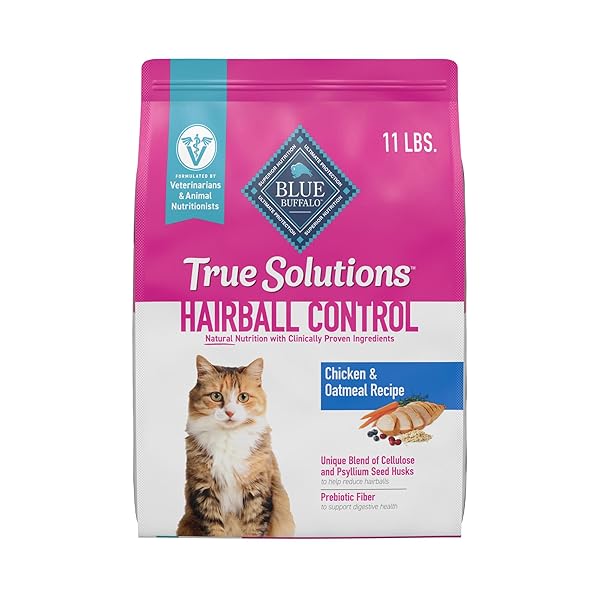 BLUE BUFFALO TRUE SOLUTIONS HAIRBALL CONTROL NATURAL DRY...