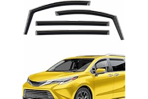 AEROGUYS in-Channel Window Deflectors Extra Durable Window Visors Rain Guards Fit for Toyota Sienna 2021-2025, Sun Visors, Wi