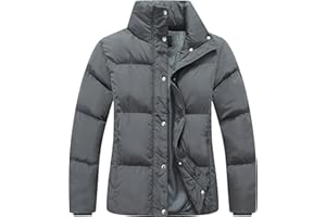 GIMECEN Women's Winter Coat Full-Zip Down Jacket Waterproof Puffer Coat Warm Parkas Long Sleeve Outerwear