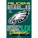 NFL Philadelphia Eagles - Super Bowl LIX Championship Team Logo Wall Poster, 34L" x 22.4W", Unframed Version